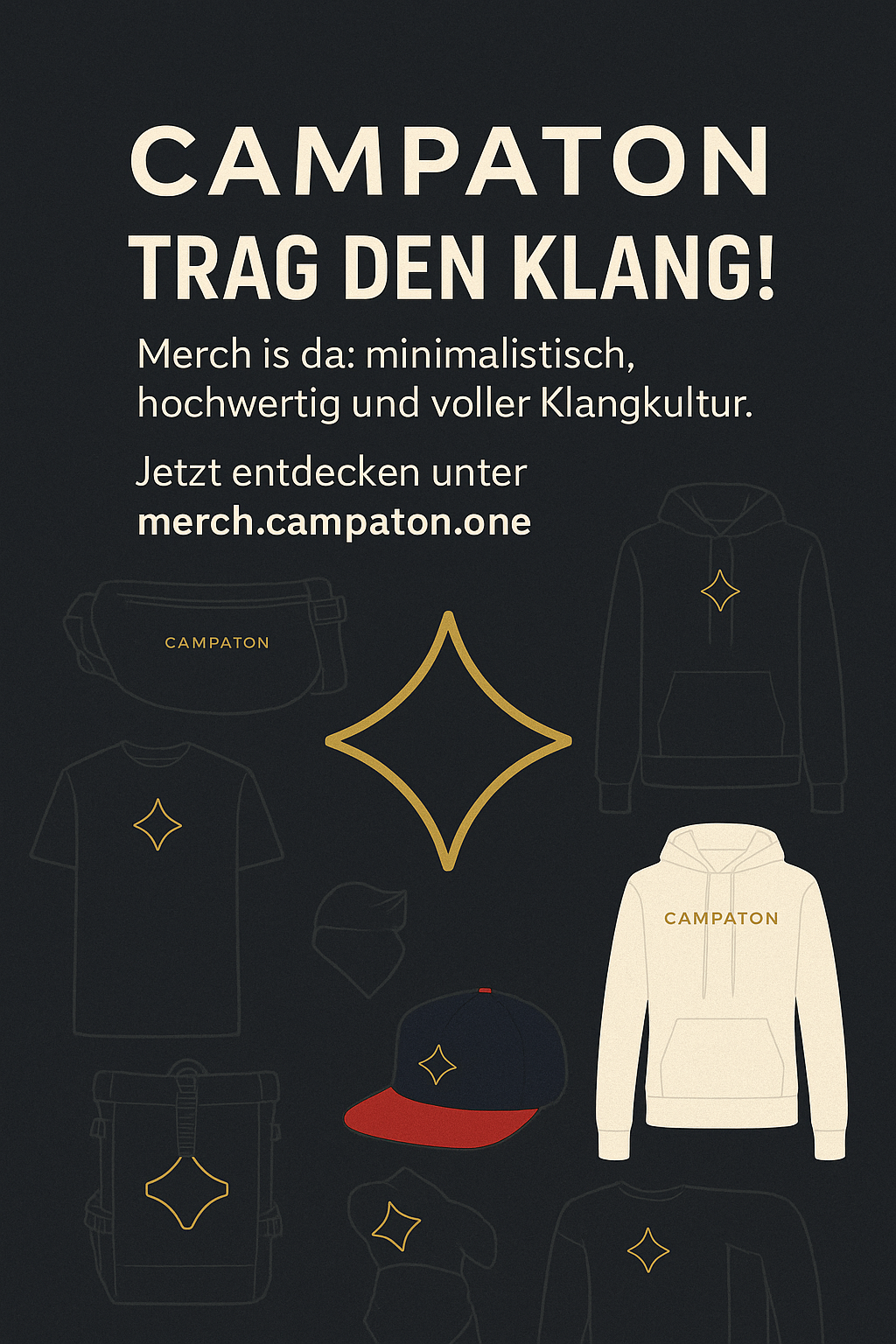 CAMPATON MERCH: TRAG DEN KLANG!